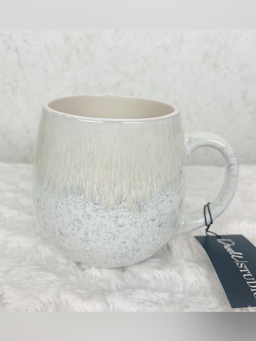 Dwell Studio Beige Speckled Fire Glazed Mug Minimalist Earth Tones Boho Chic
